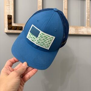 Columbia | Youth Blue & Green American Flag PFG Hat